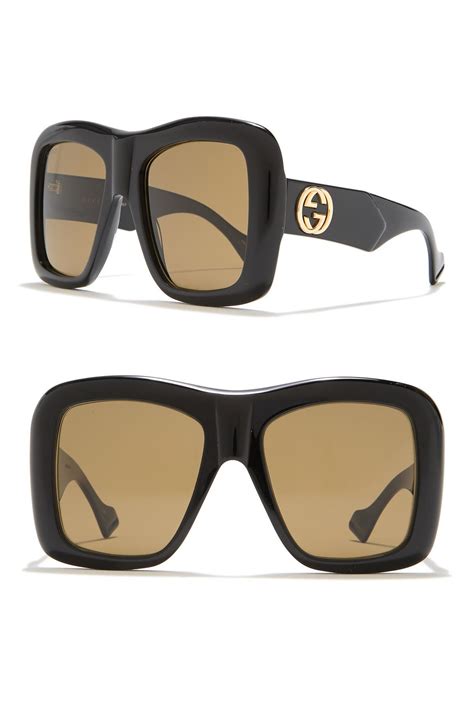 gucci sunglasses slqo4bqfcg|Gucci black oversized square sunglasses.